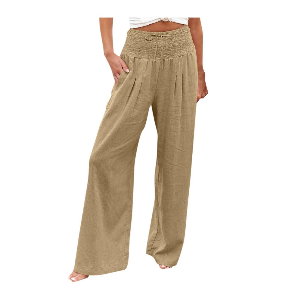 02-khaki Damen Hosen Sommer