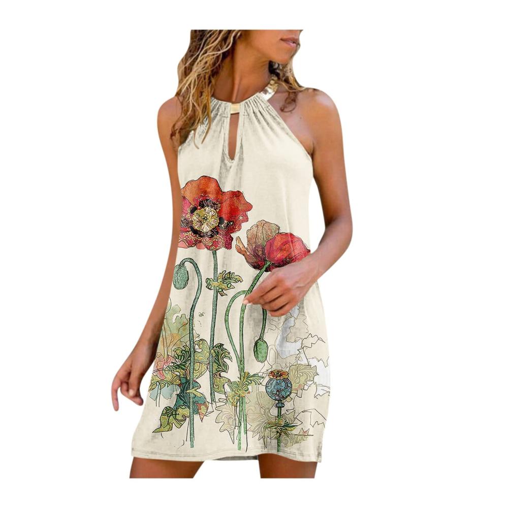03-weiß Sommerkleider Damen