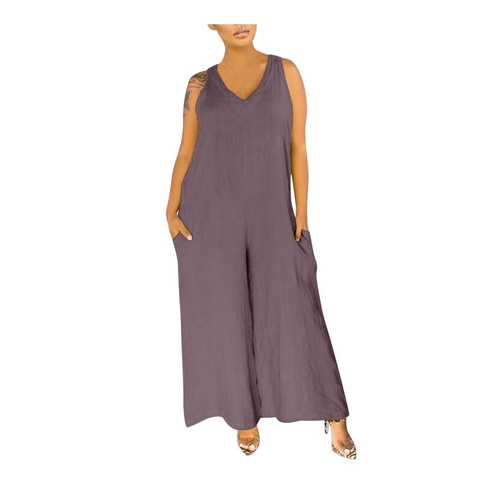 01-dunkelviolett Sommerkleid Damen Lang