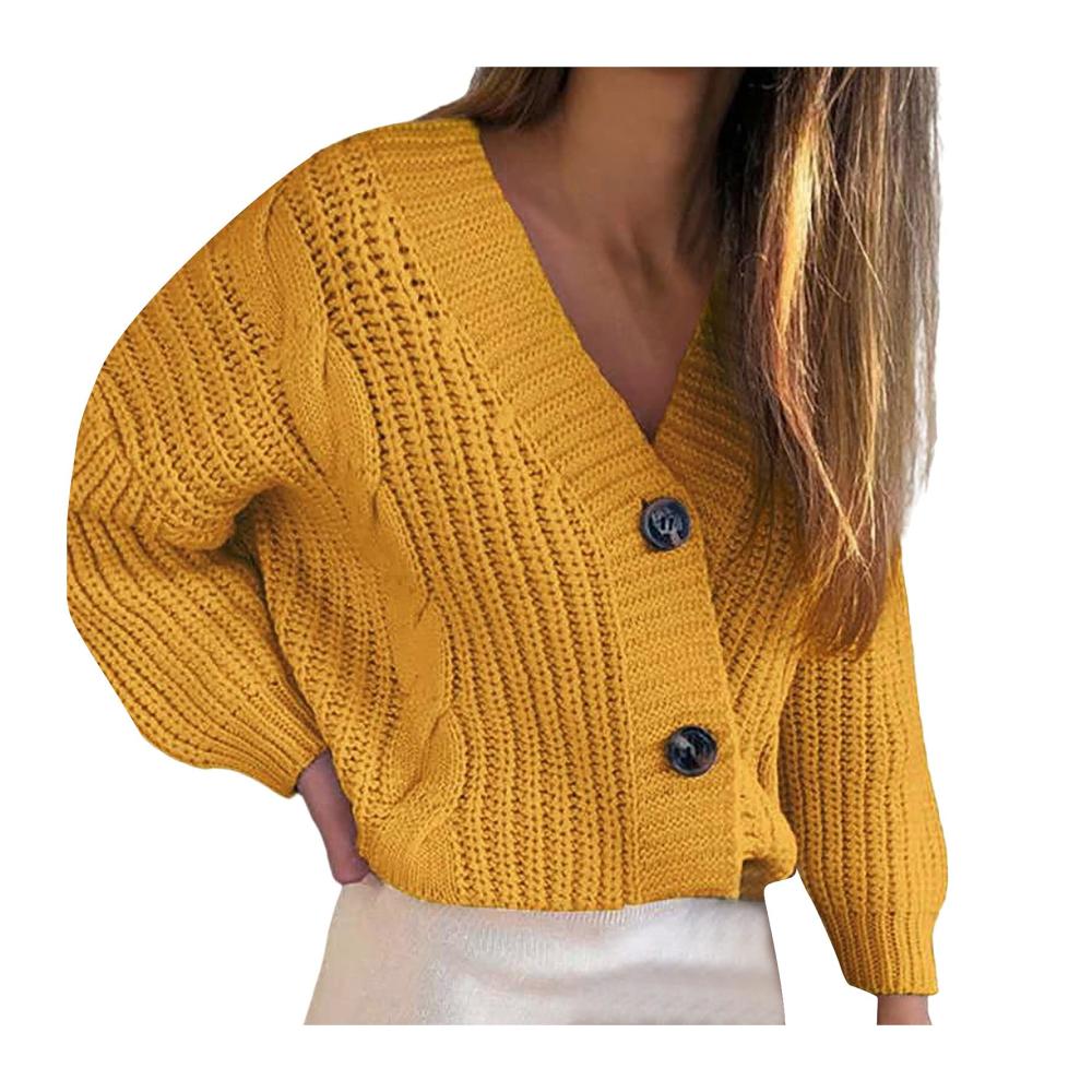 01-gelb Pullover & Strickjacken für Damen