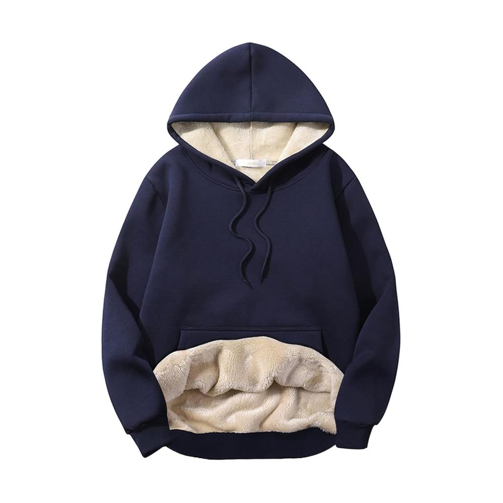 Blaue Kapuzenpullover