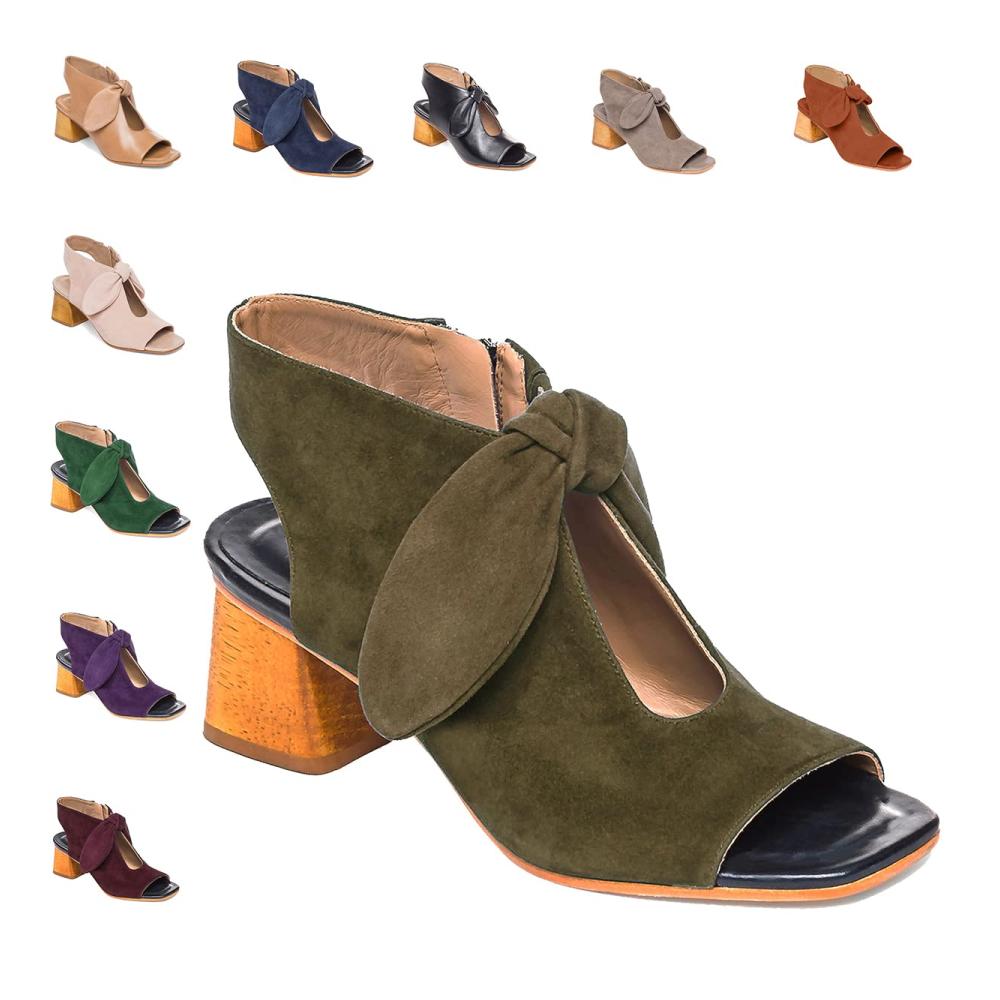 Wildleder Olive Grün