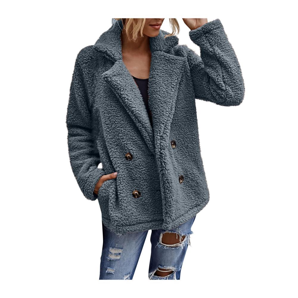 01-grau Winter Damen Mantel