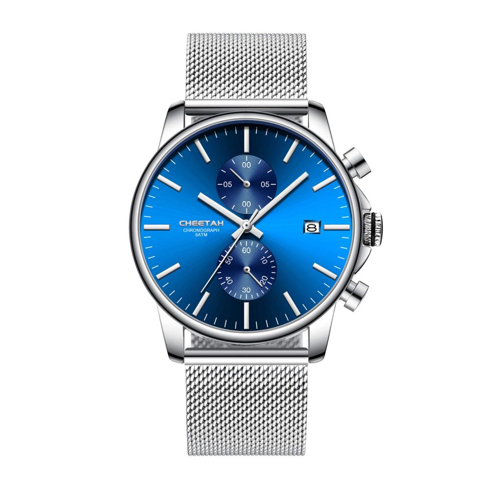 Silber/Blau