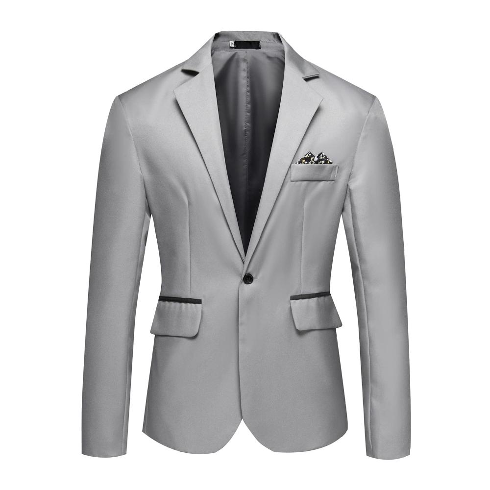 01grau Winter Mantel Herren