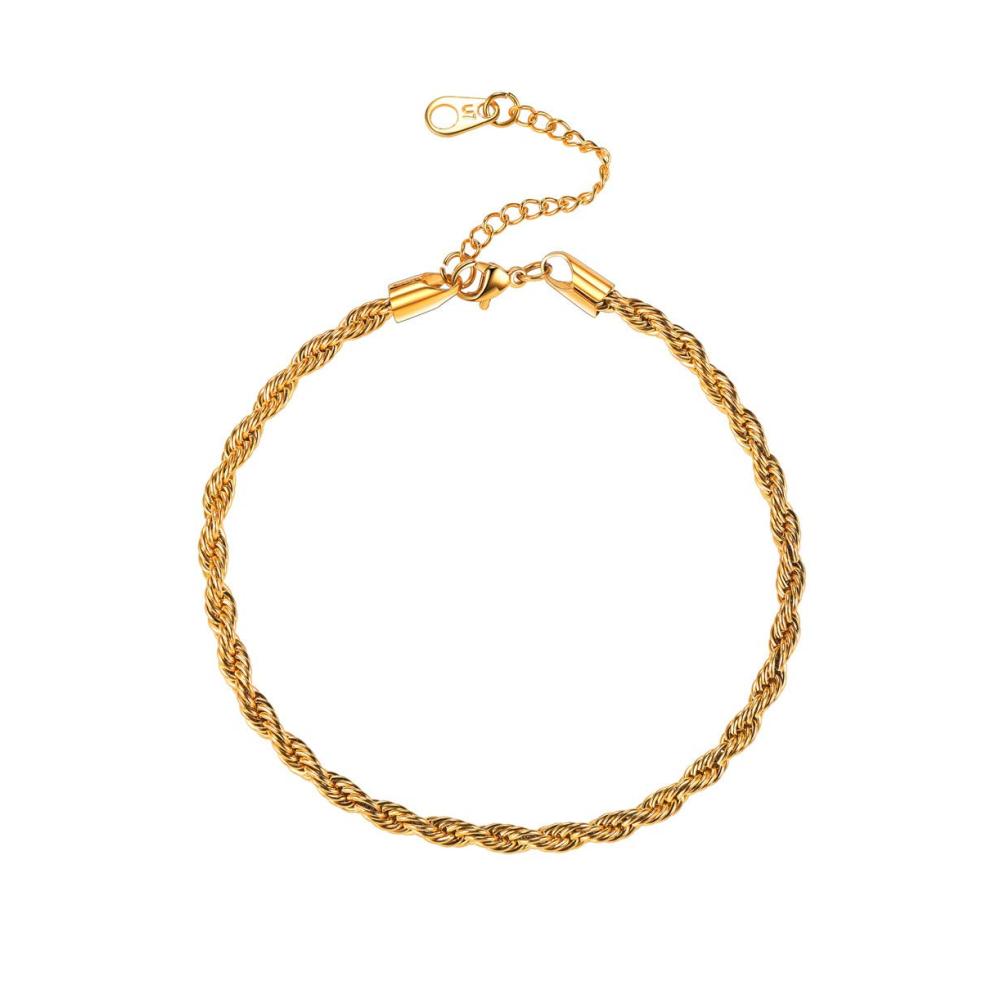 03 Kordelkette 3mm/Gold