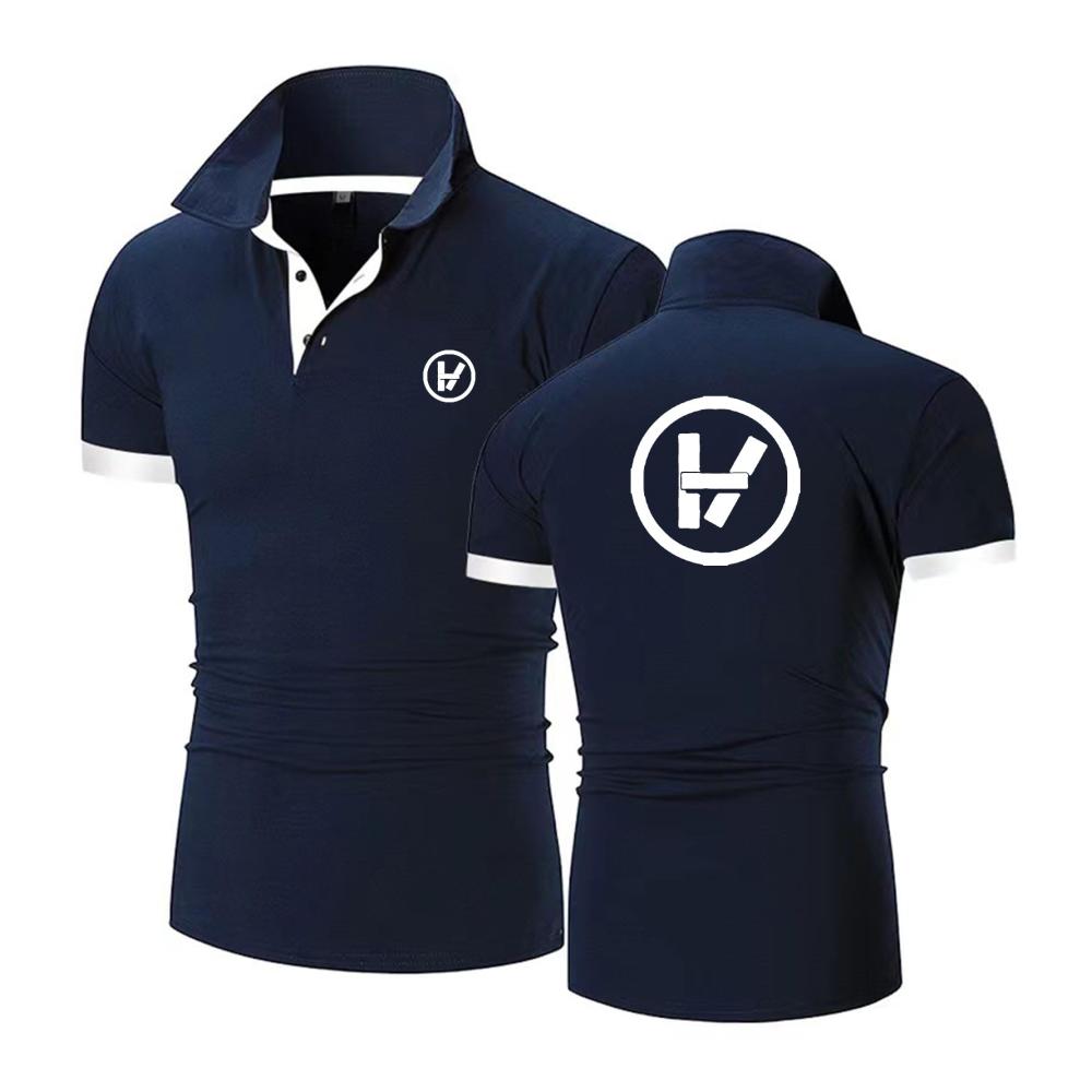 Navy Blue white