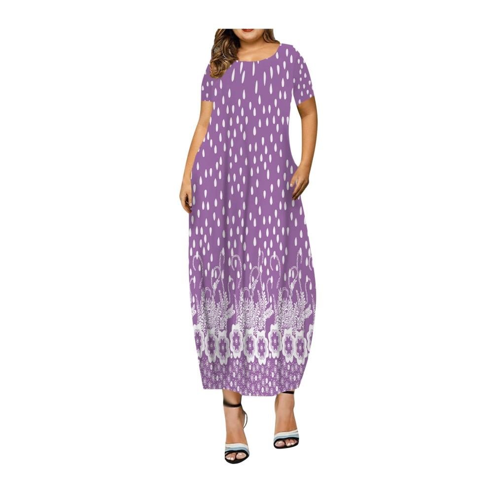 05-lila Sommerkleid Damen Kurz