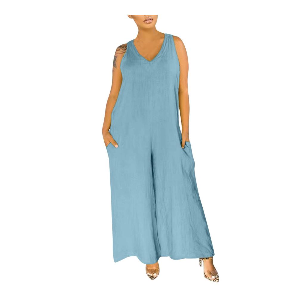 01-hellblau Sommerkleid Damen Lang