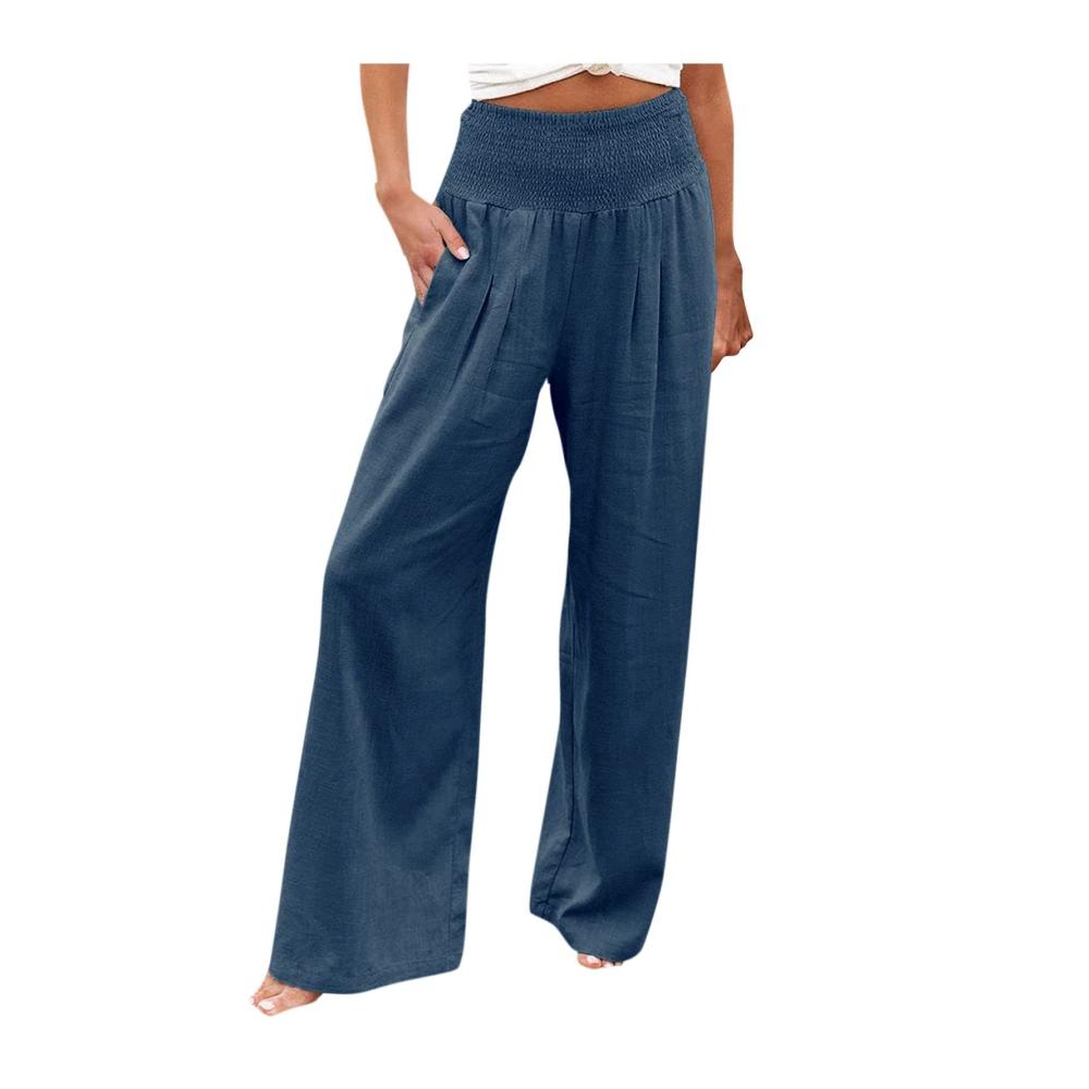 01-blau Damen Hosen Sommer