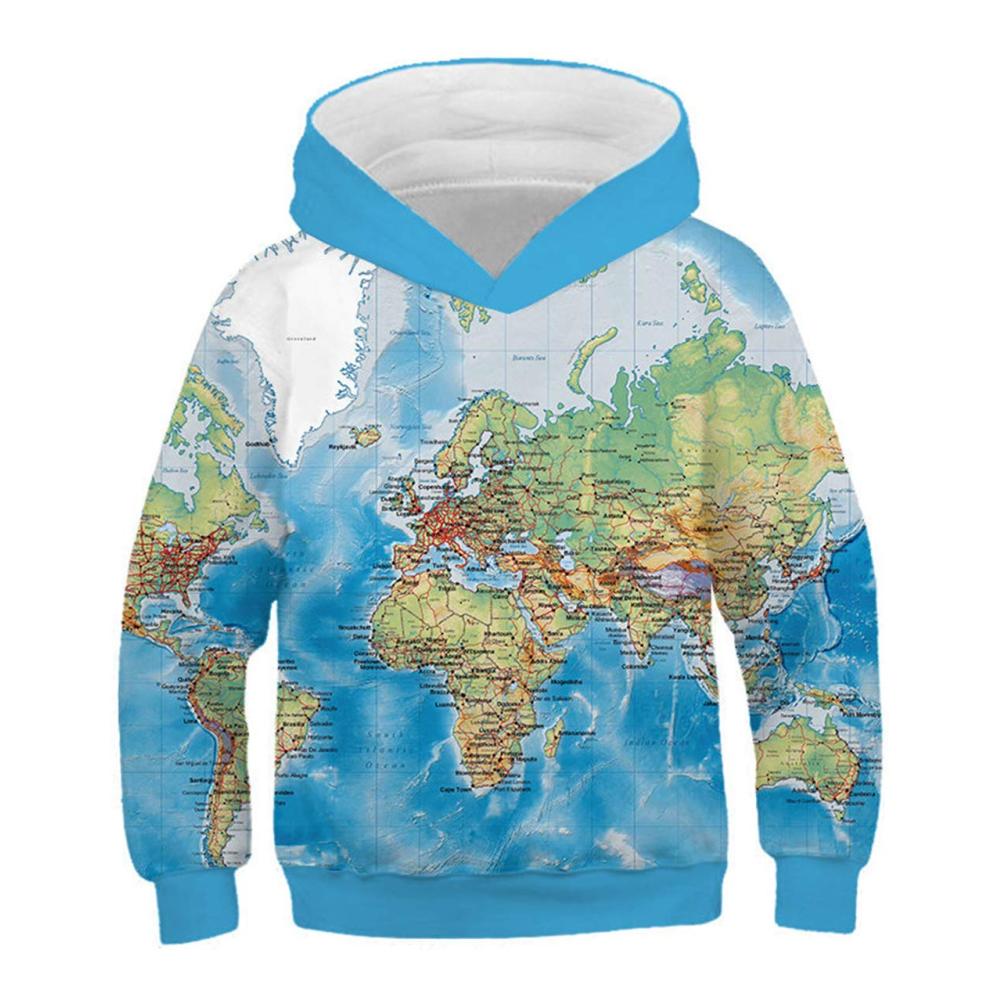 Blaue Weltkarte