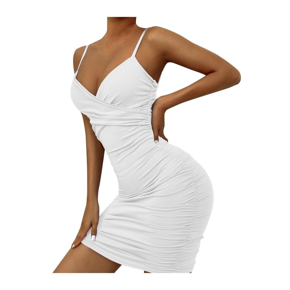 01weiß Kleid Damen Partykleid Kleider