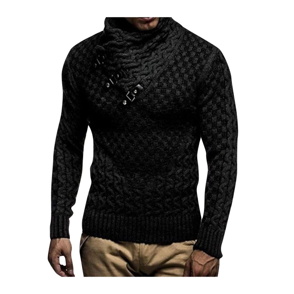 01schwarz Herren Pullover Strickjacke