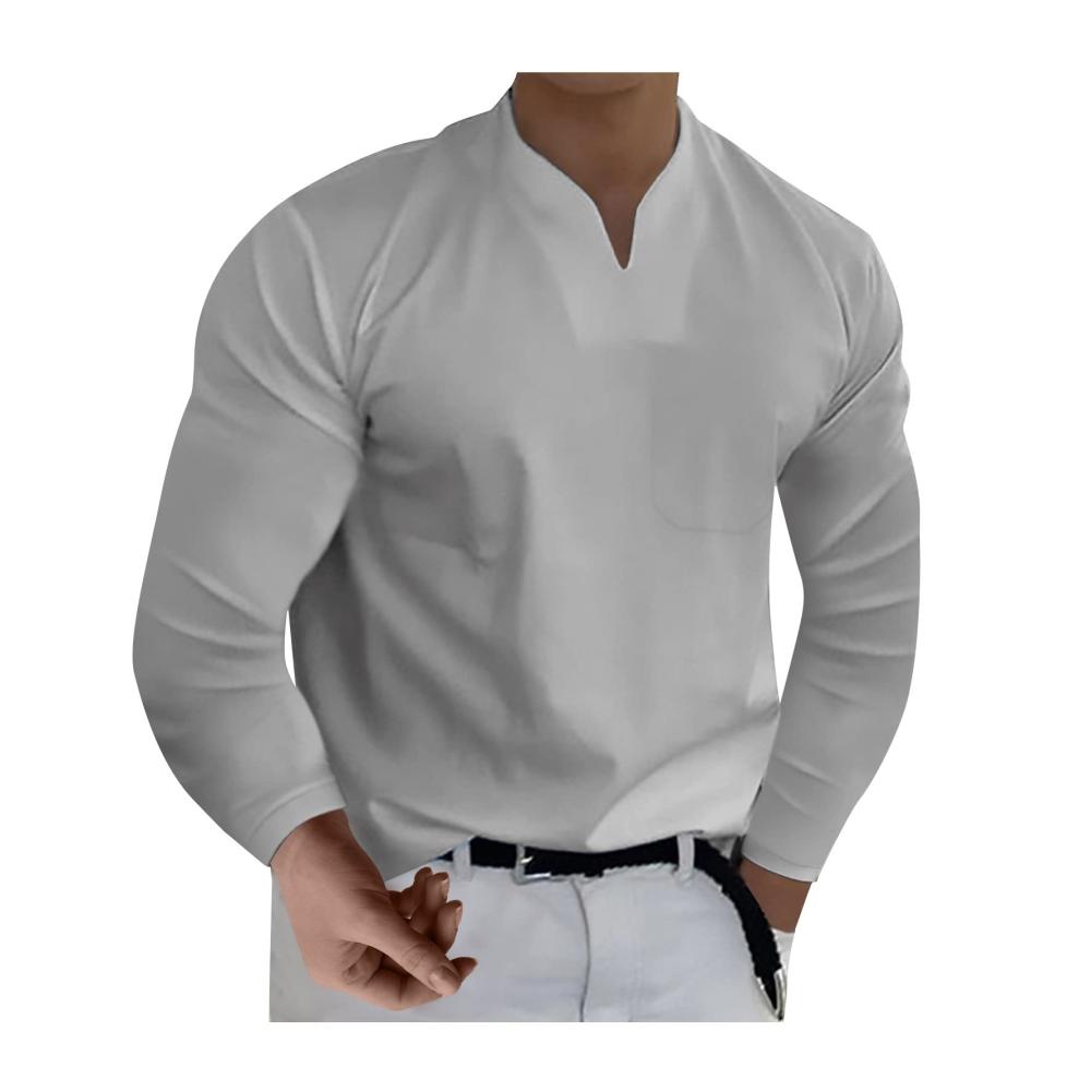 07hellgrau Langarmshirts für Herren