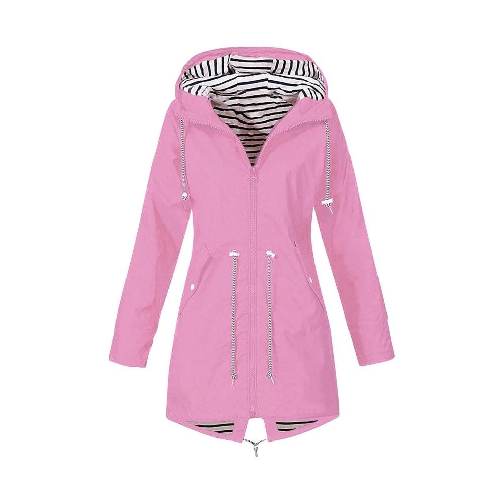 01-pink Regenjacke Damen