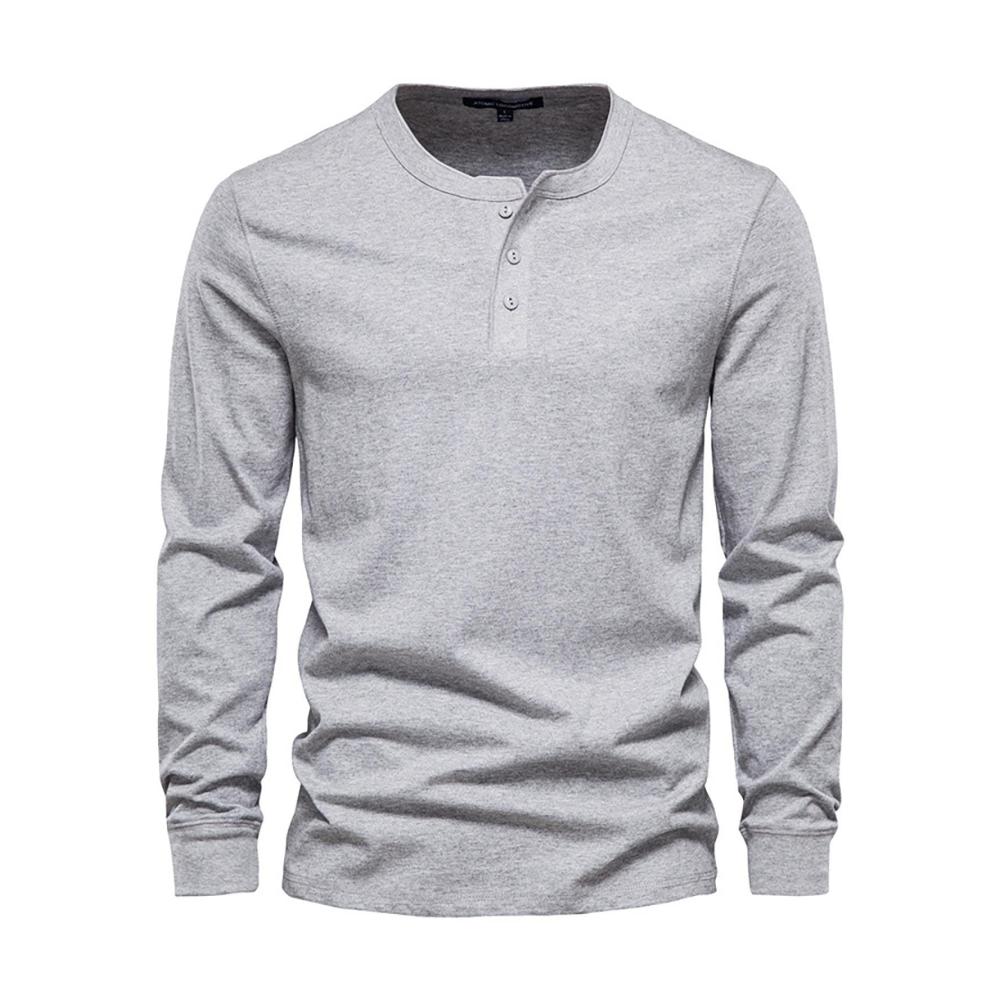 01hellgrau Langarmshirts für Herren