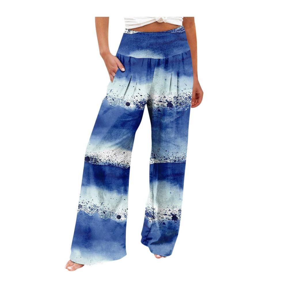 04-blau Damen Hosen Sommer