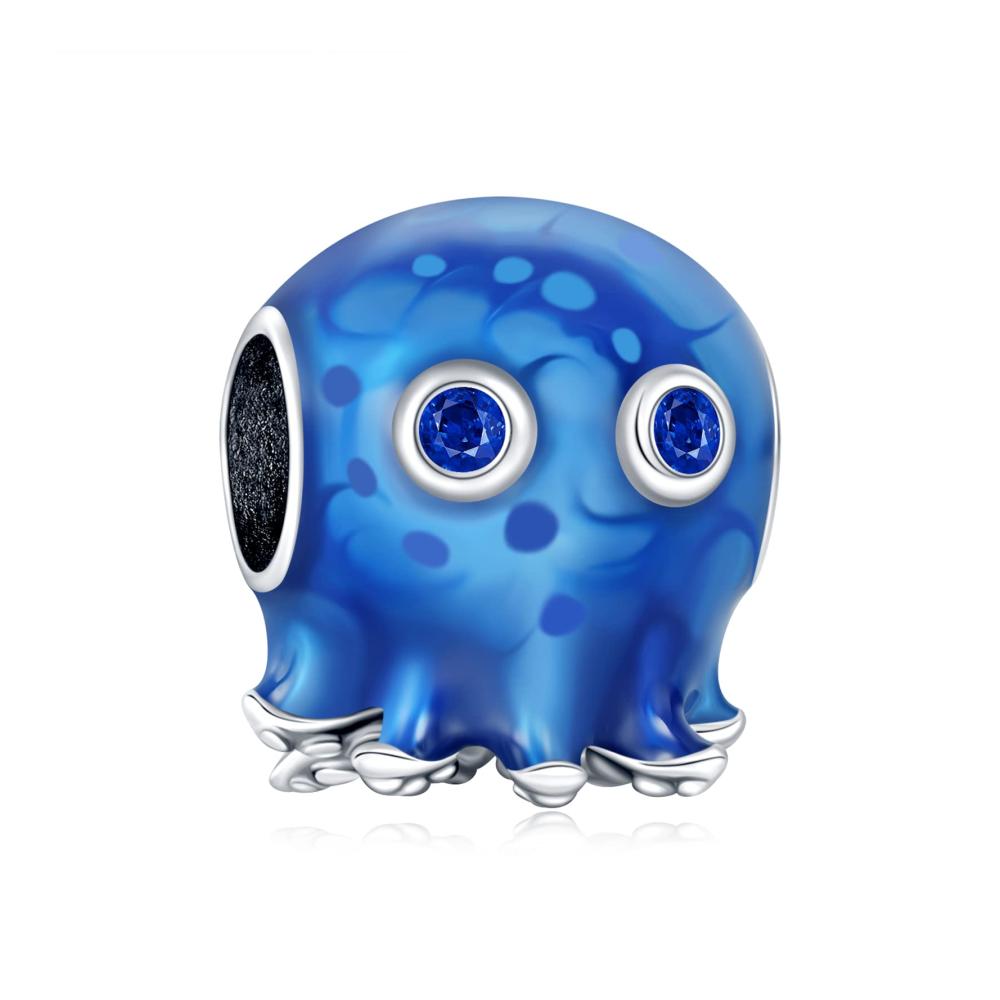 Bubbles & Waves Blue Octopus