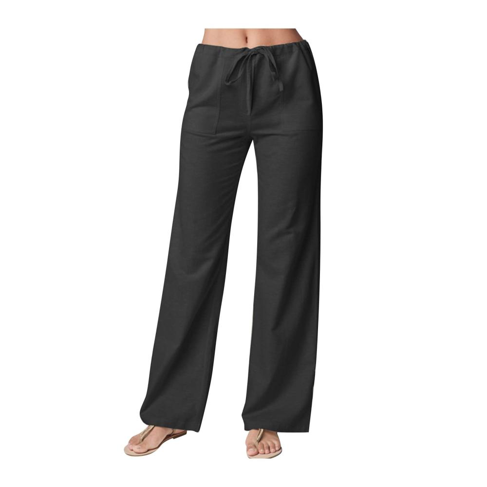 01-schwarz Damen Hosen Sommer