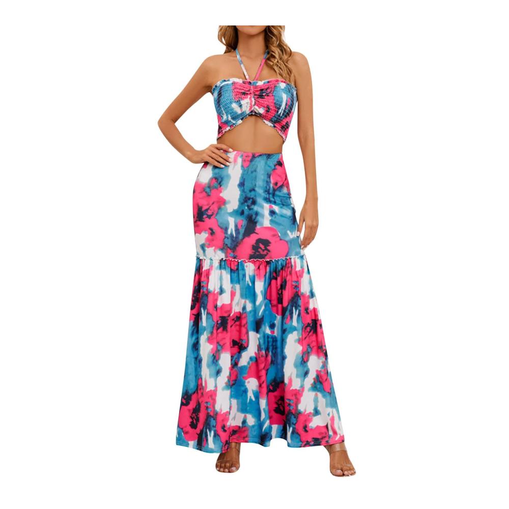 03-pink Damen Sommerkleider