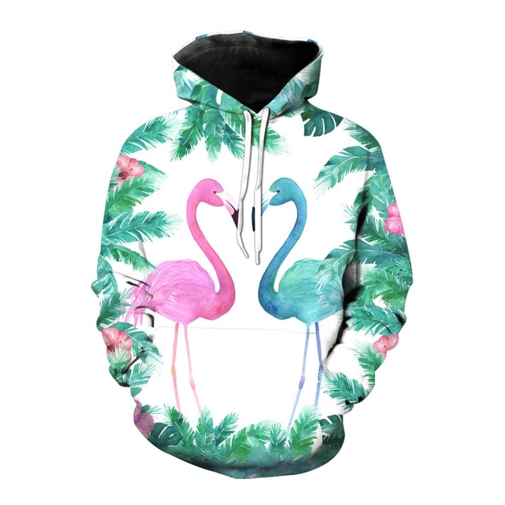 Rosa und Grüner Flamingos