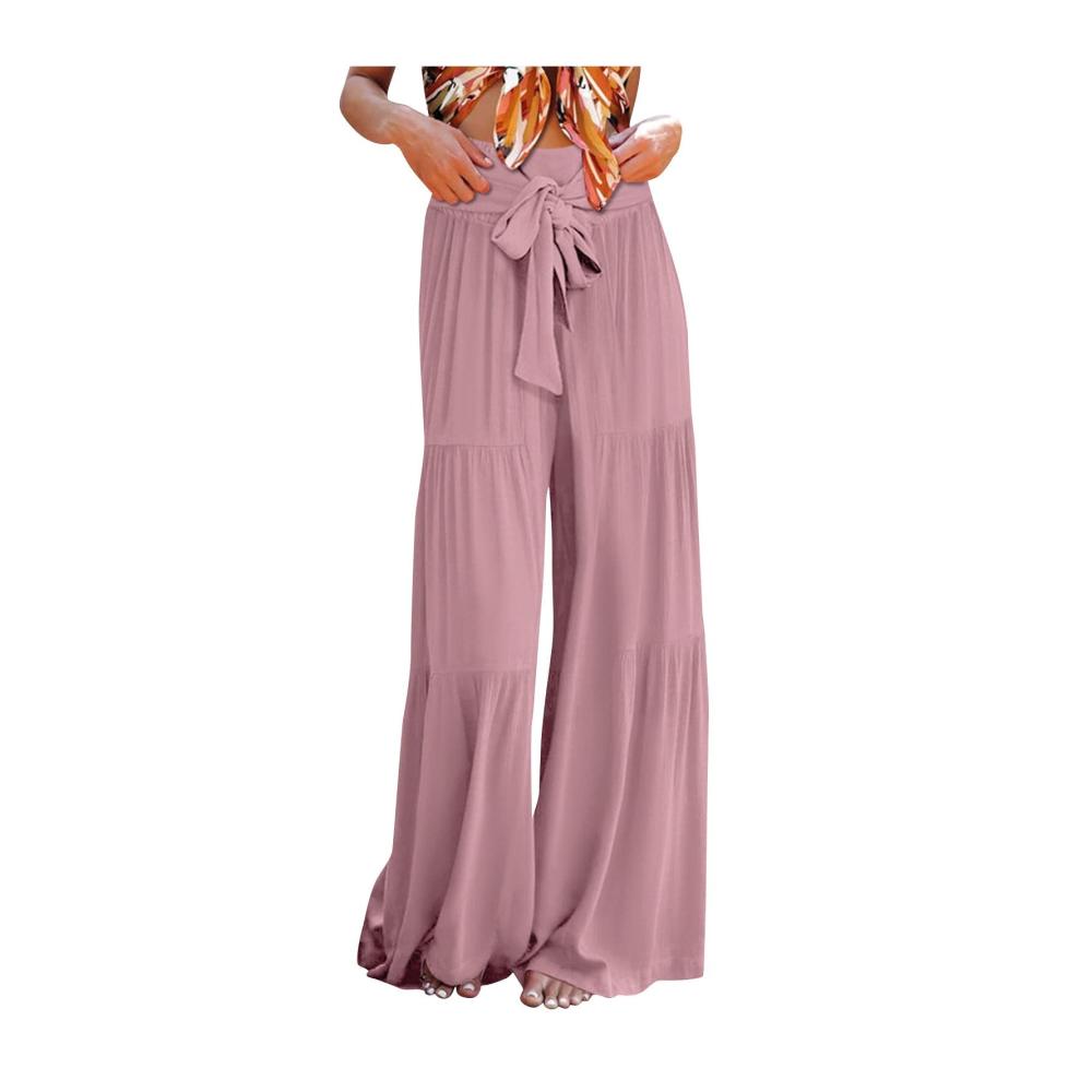 02-wassermelonenrot Hosen Damen Sommer
