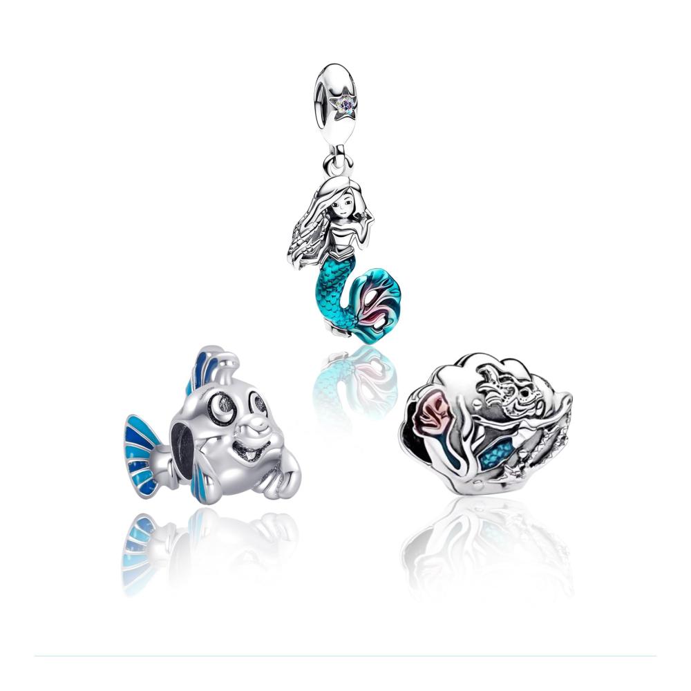 Mermaid Seashell Fish Dangle Charm