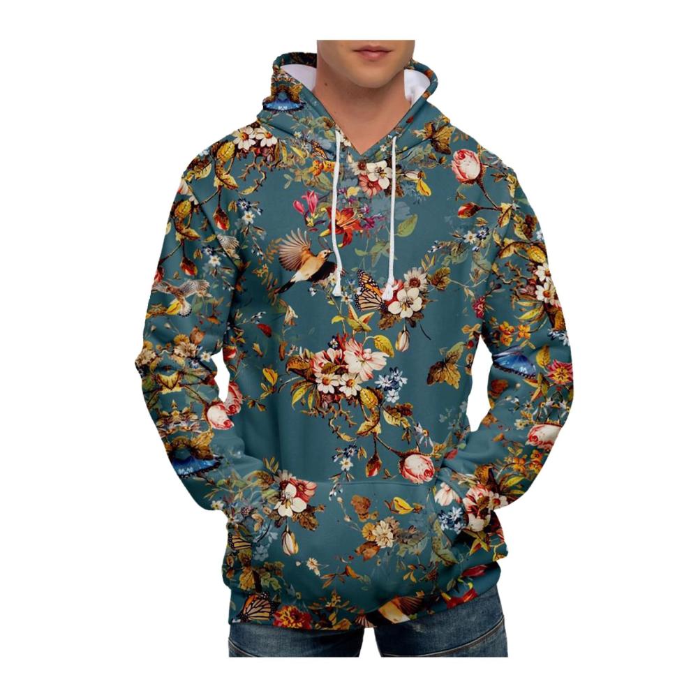 10himmelblau Hoodie Herren Pullover Sweatshirt