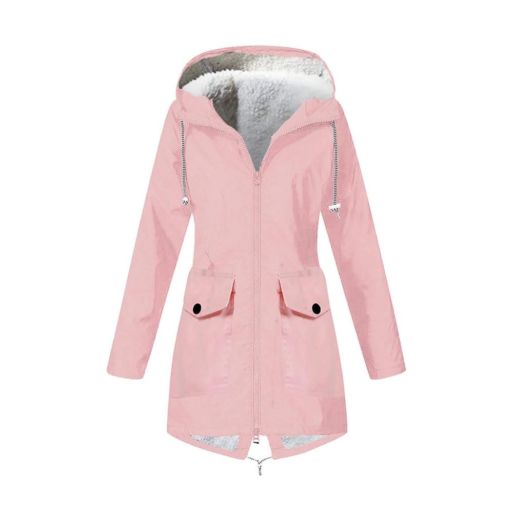 04-Rosa Damen Regenjacke Wasserdicht