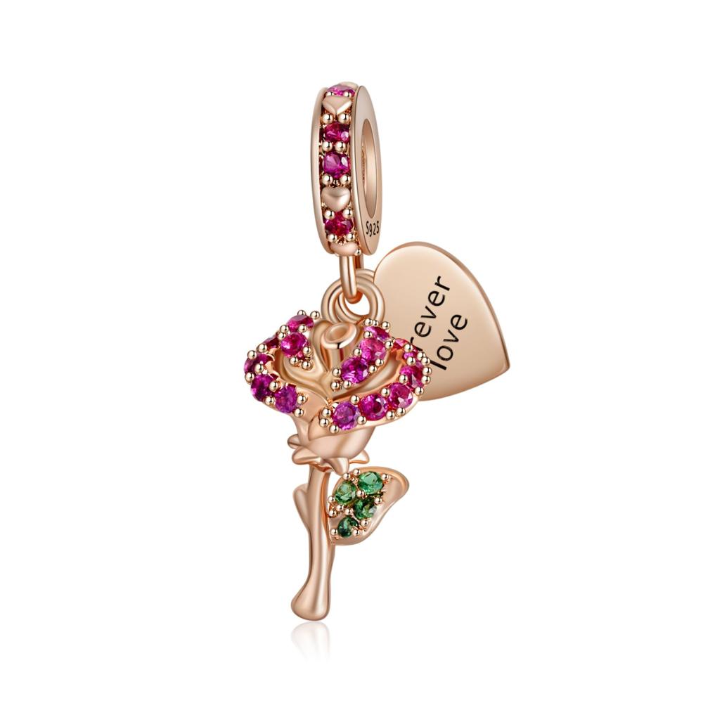 Roses Forever Love Charm