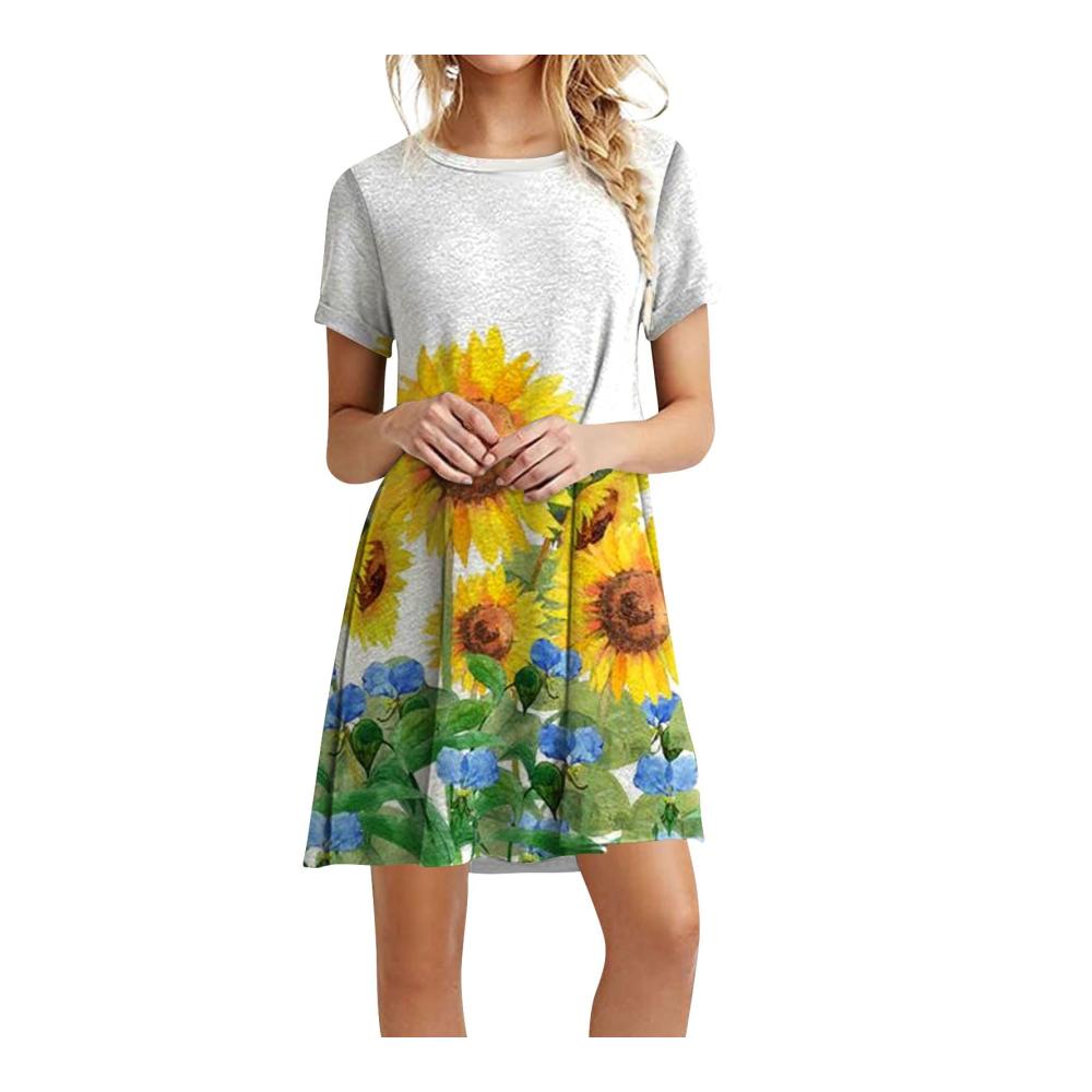 03-weiß Damen Sommerkleider