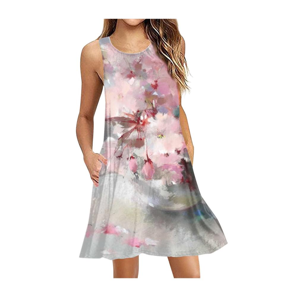 03-rosa Damen Sommerkleider