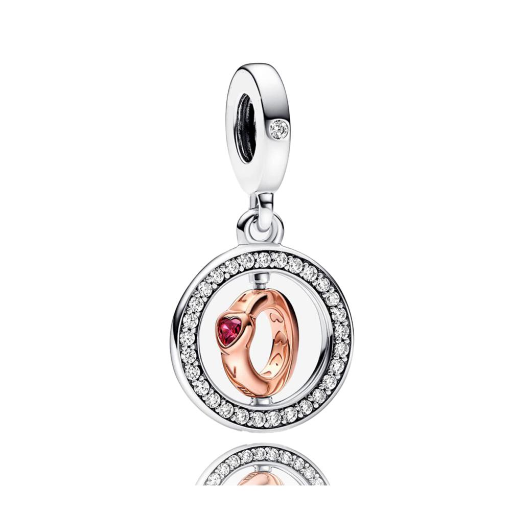 Red Heart Ring Dangle Charm