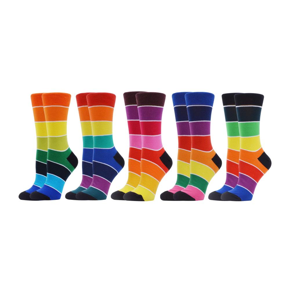 5 Paar Regenbogenstreifen