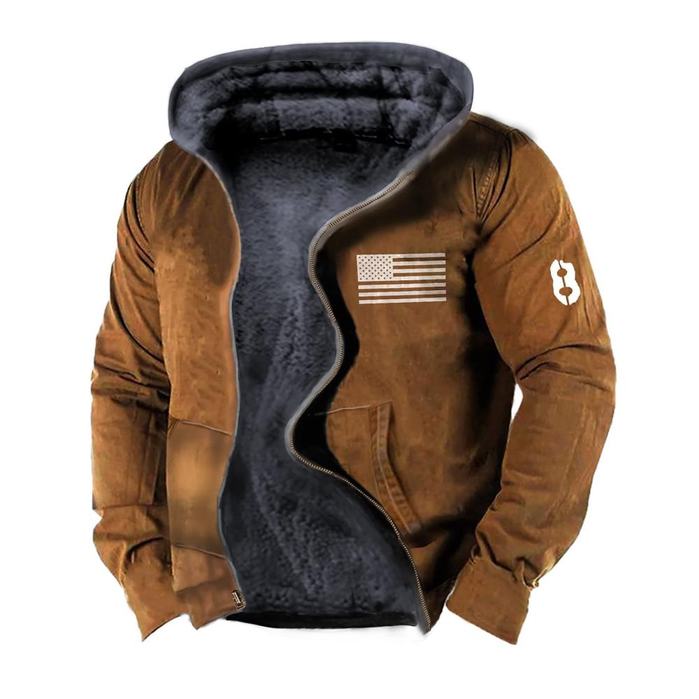 01braun Kapuzenpullover für Herren