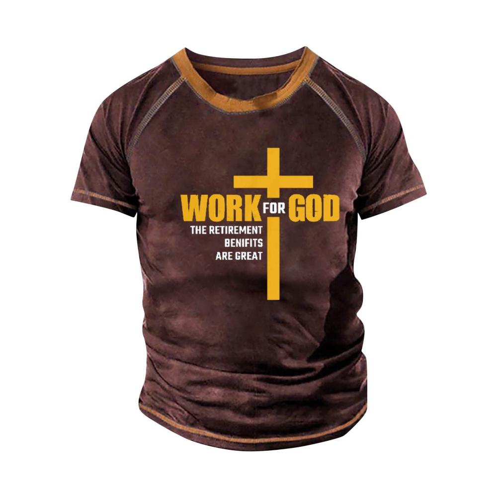 02-weinrot Kurzarm Shirts Herren