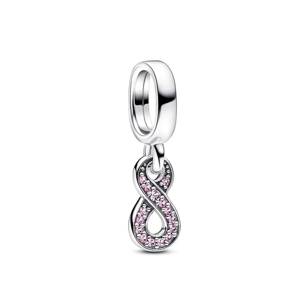 Zircon Pavé Infinity Dangle Charm