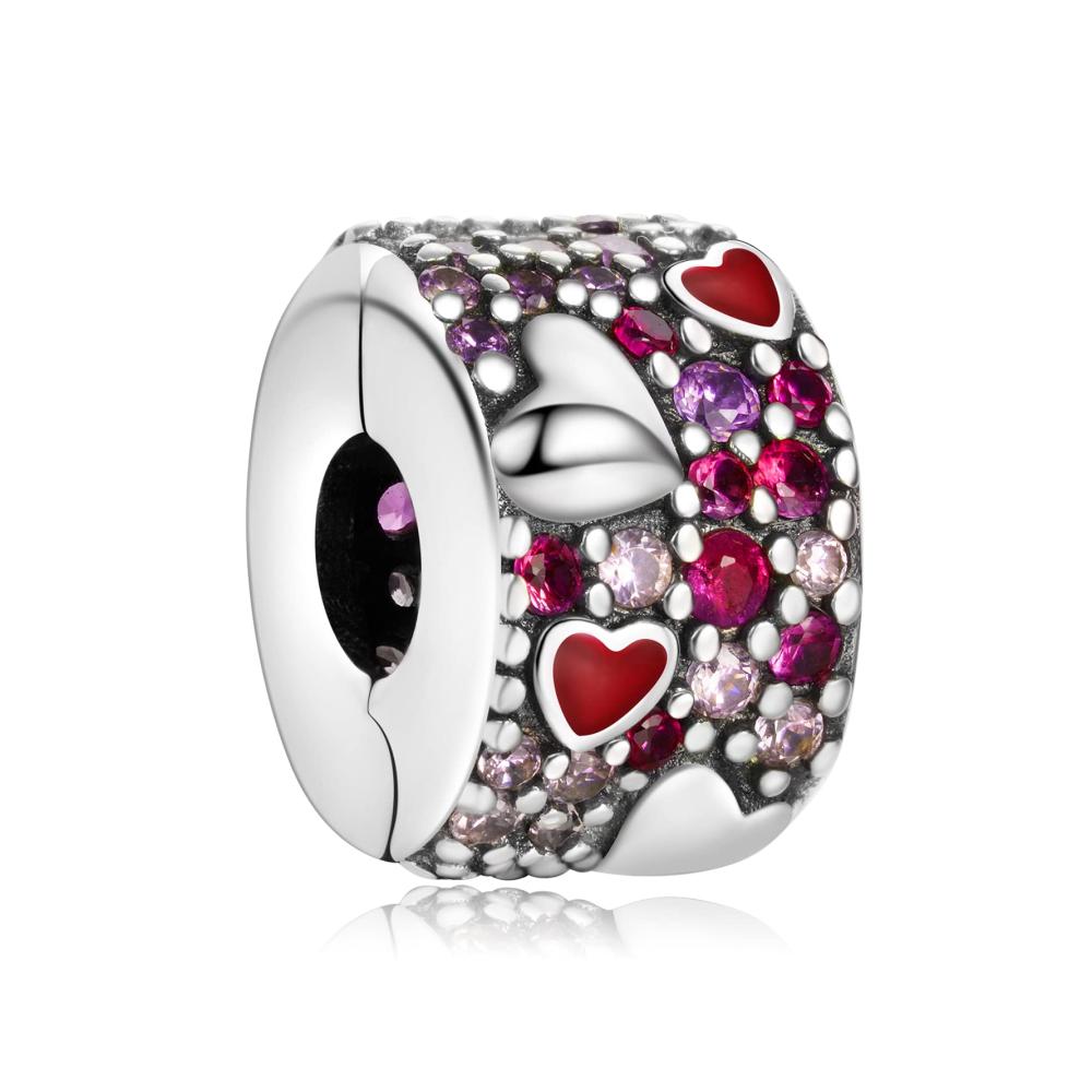 Asymmetric Heart Pave Clip