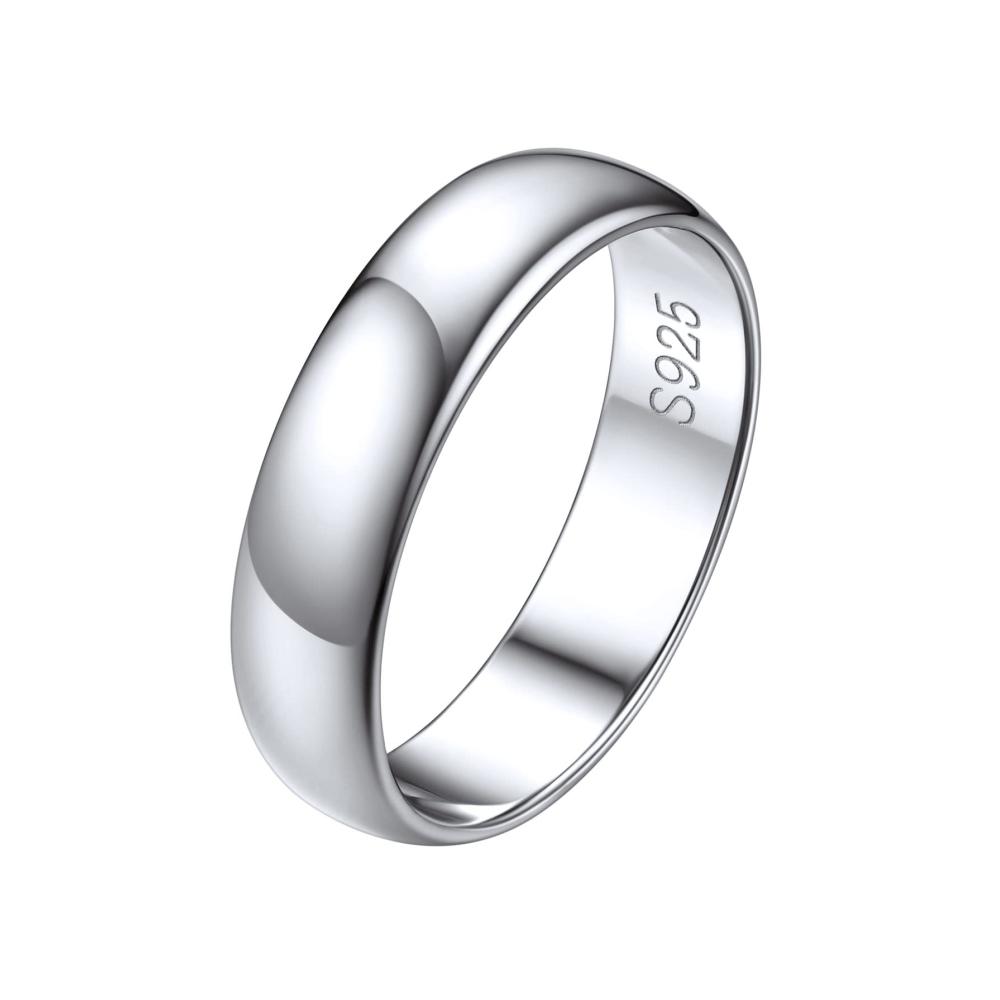 C 5mm Bandring-Silber