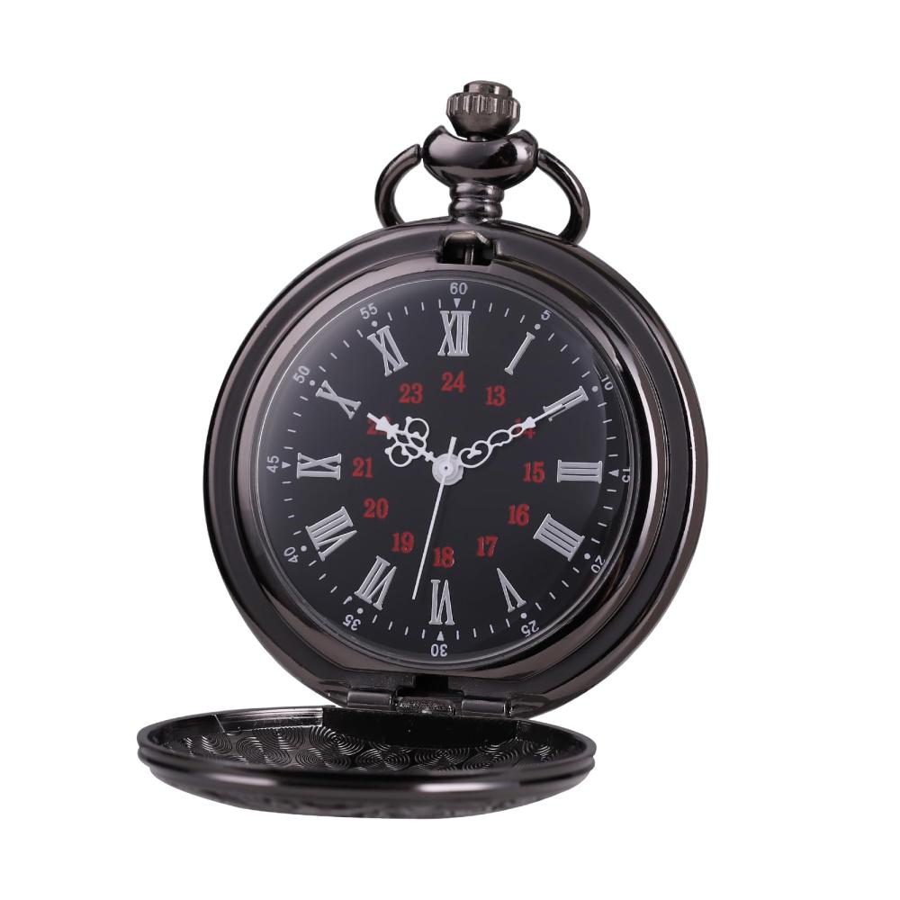 2-c2 Vintage Römische Ziffern, Schwarz