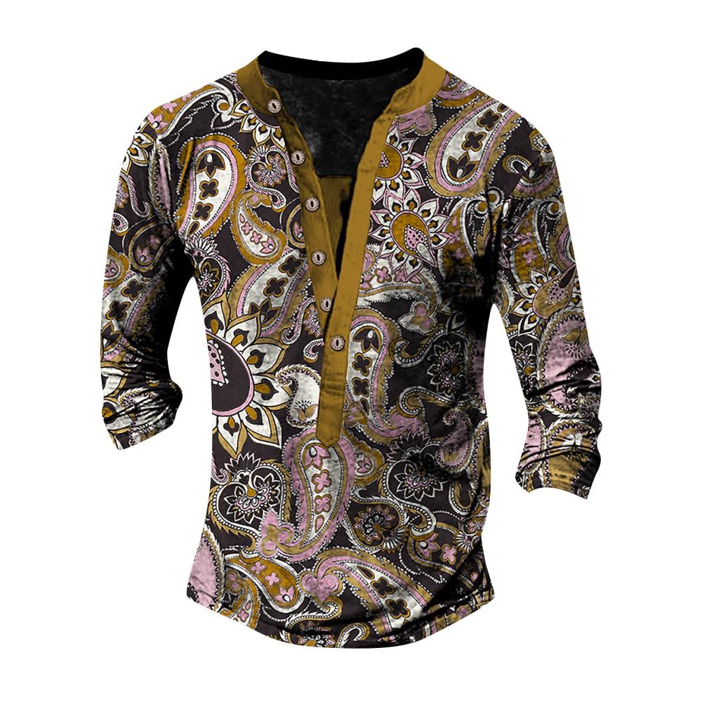 04gelb Langarmshirts für Herren