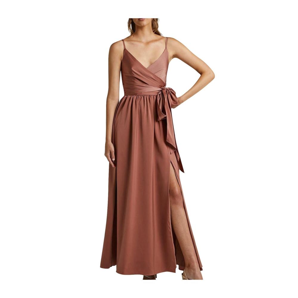 02rosa Damen Elegant Strickkleid
