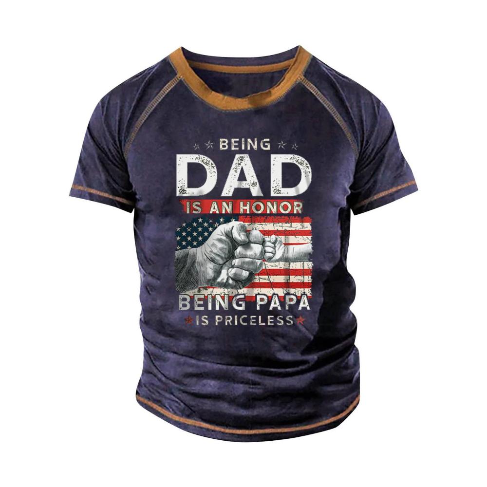 05-lila Kurzarm Shirts Herren