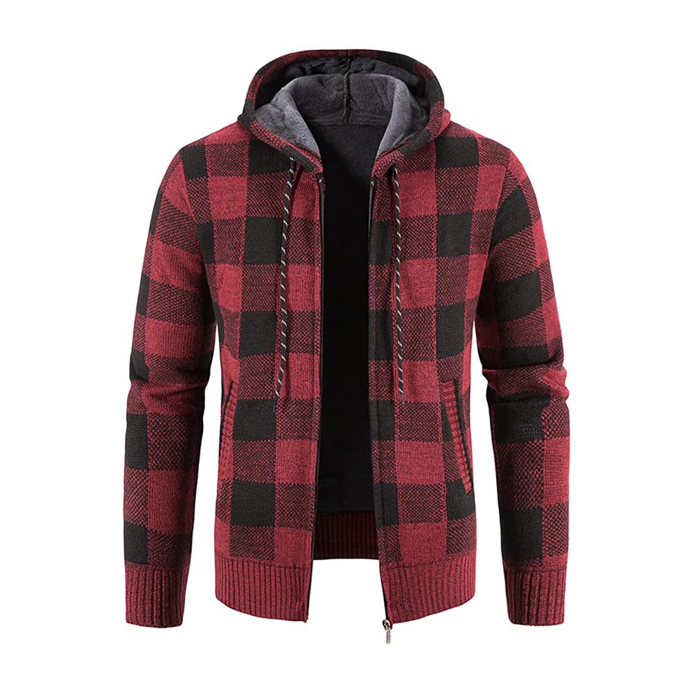 02weinrot Hoodie Herren Pullover Sweatshirt