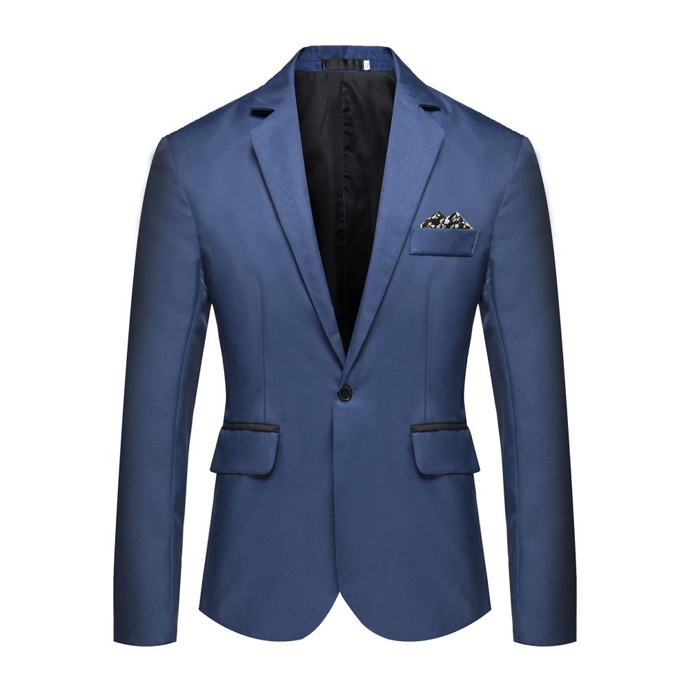 01blau Winter Mantel Herren