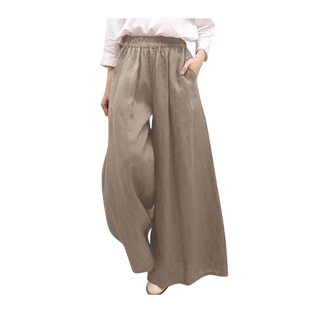 01-khaki Damen Hosen Sommer