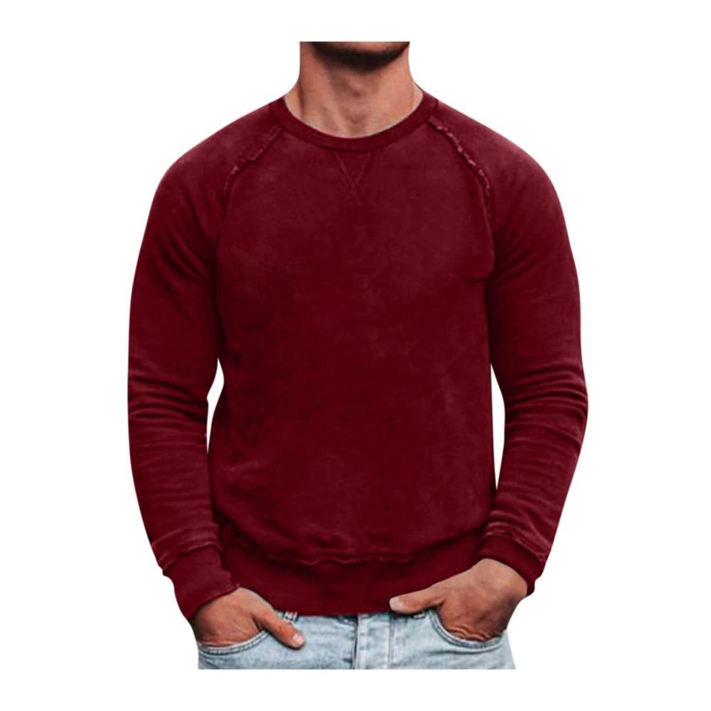 02weinrot Langarmshirts für Herren