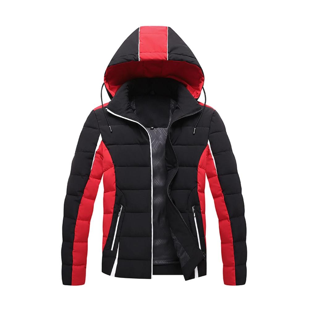 05schwarz Herren Wintermantel