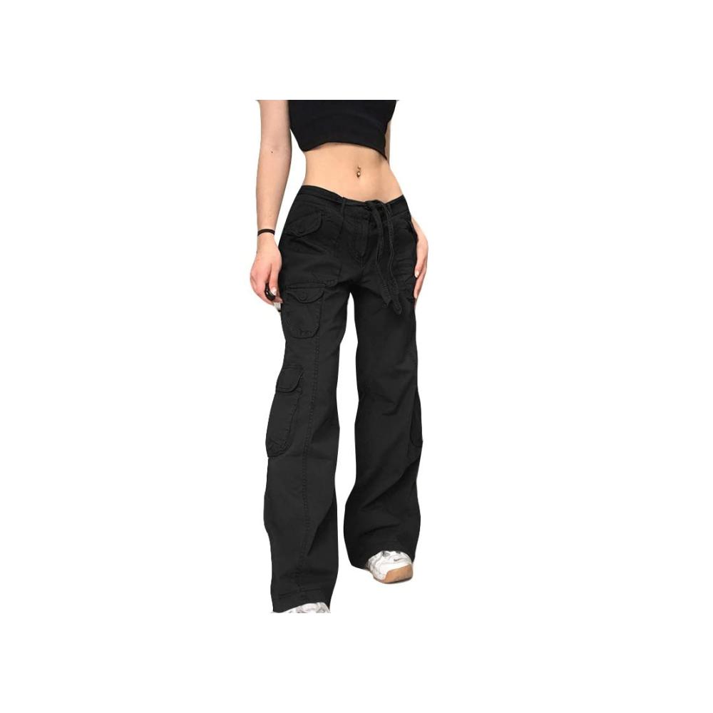 01-schwarz Hosen für Damen