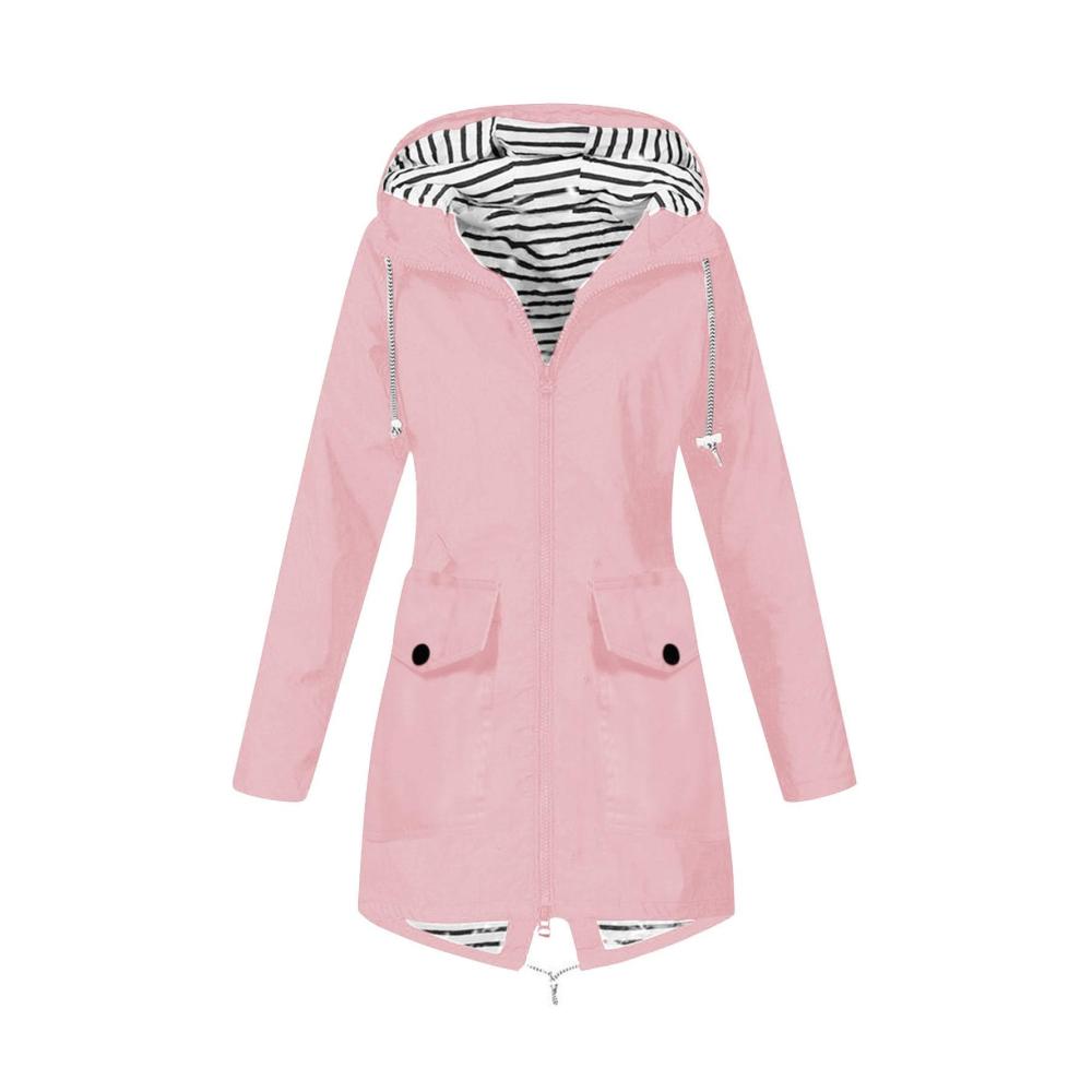 03-Rosa Damen Regenjacke Wasserdicht